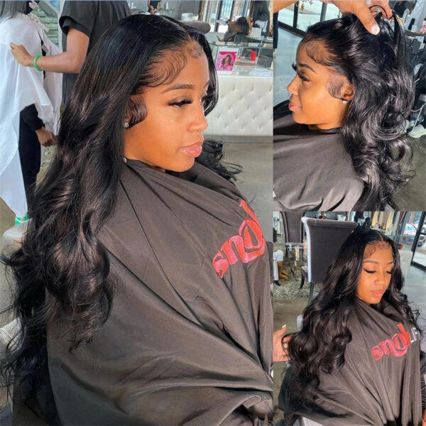 13x6 HD Lace Human Hair Body Wave Lace Front Wigs - Image 2
